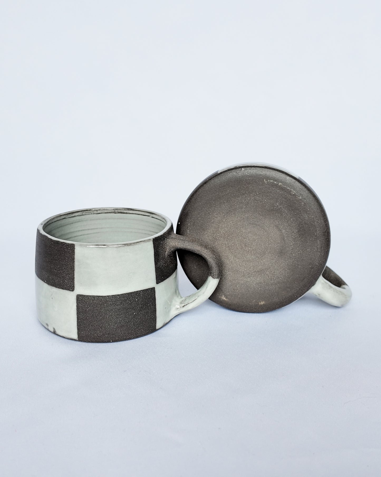 Black and White Checkered Mug