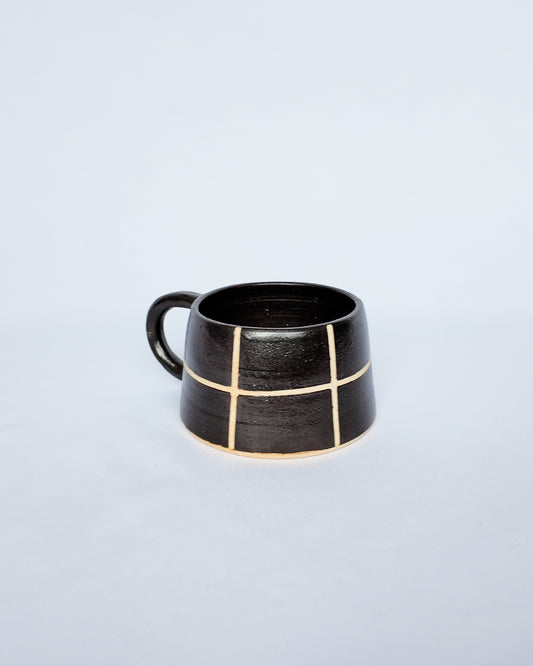 Brown Checkered Mug
