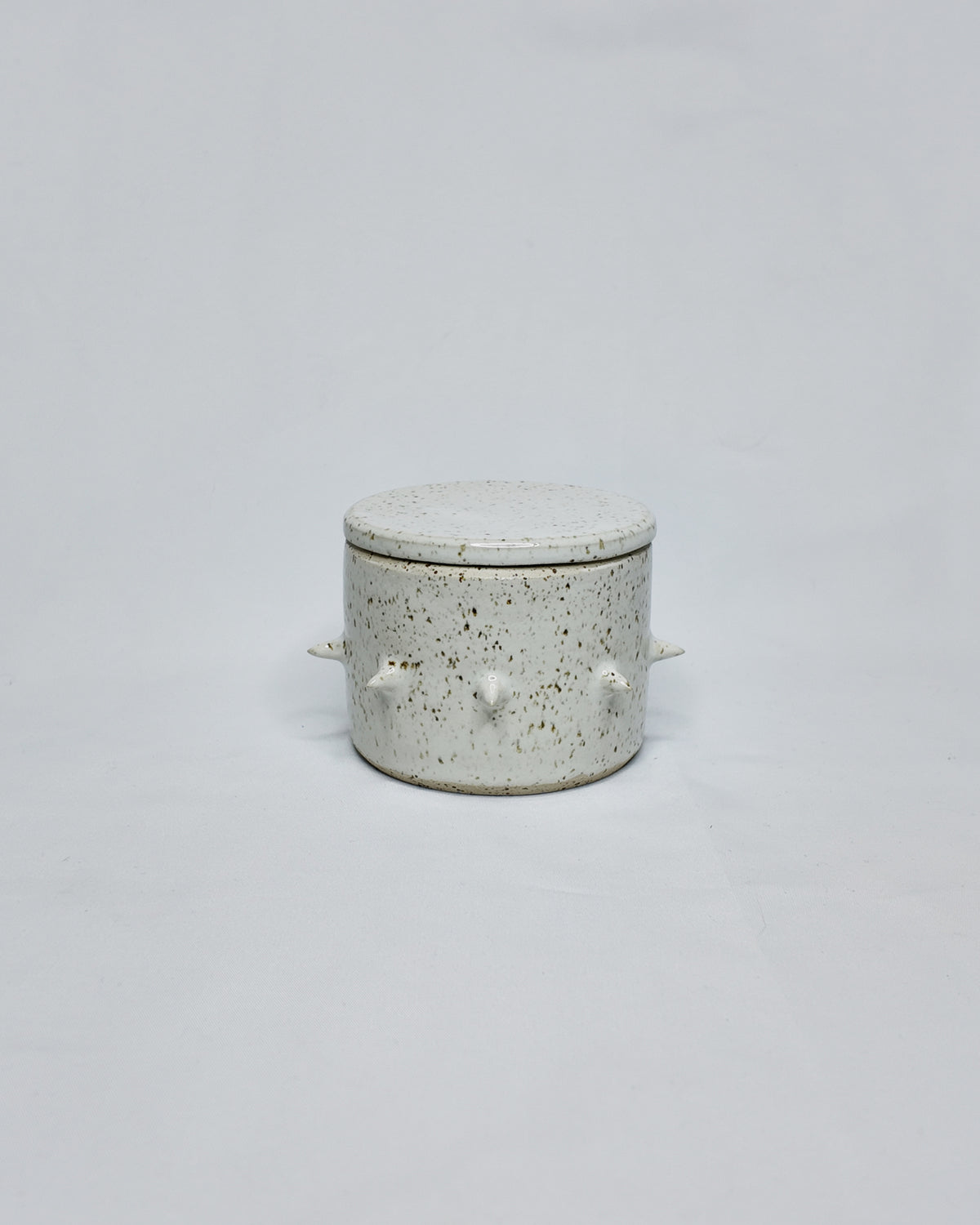 Speckled french butter crock