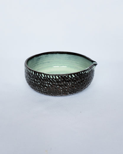 Hand-Carved Matcha Bowl