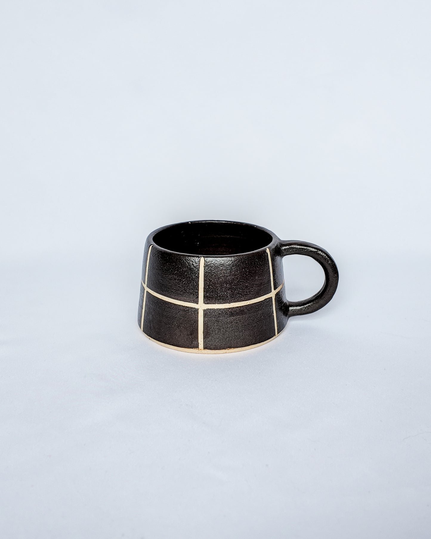 Brown Checkered Mug