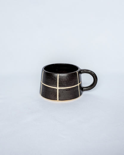 Brown Checkered Mug