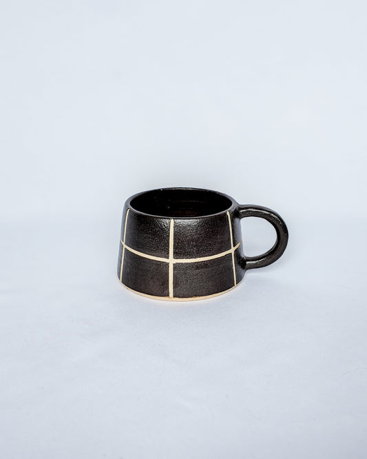 Brown Checkered Mug