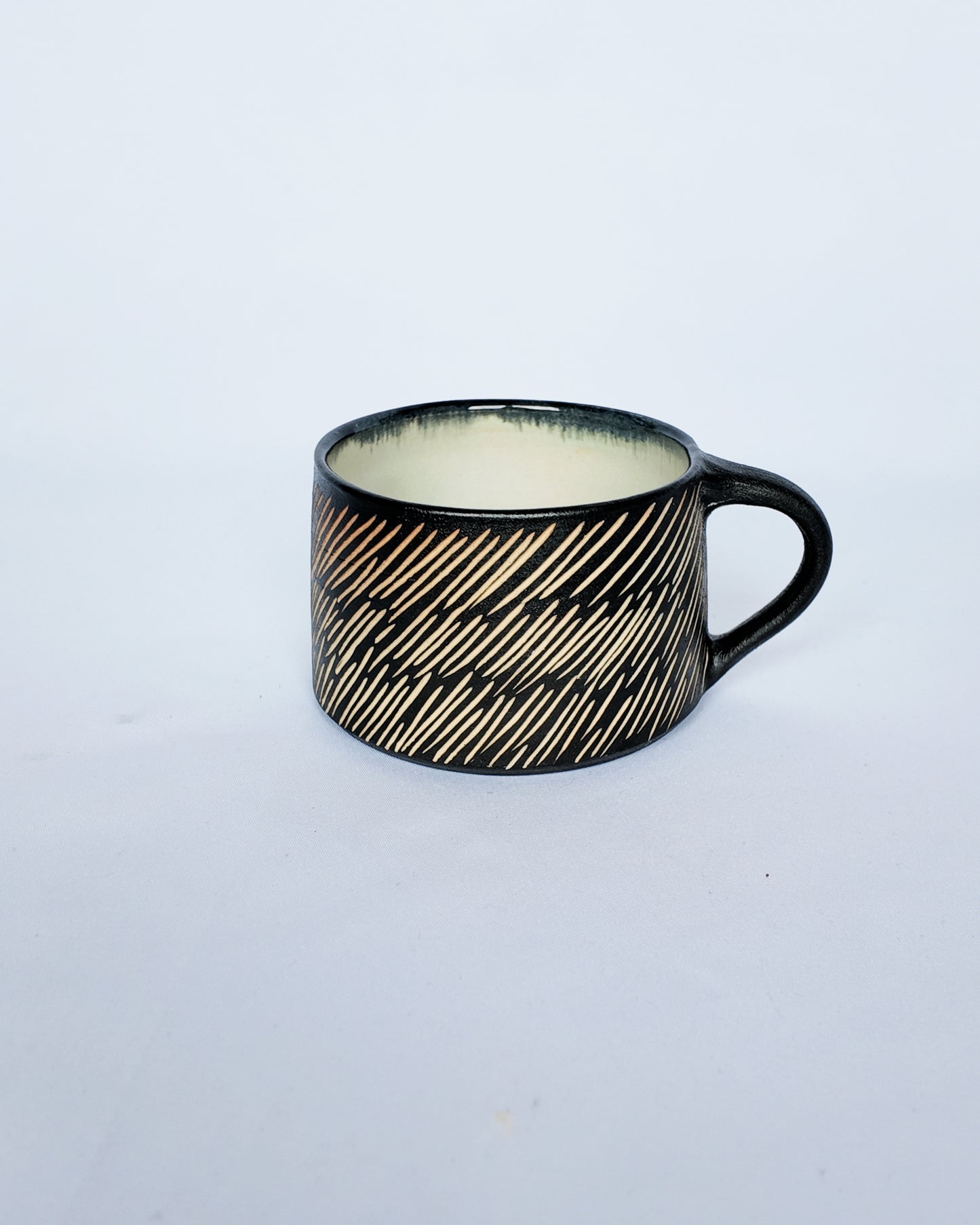 Mini Stripe Sgraffito Mug