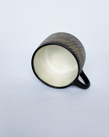 Mini Stripe Sgraffito Mug