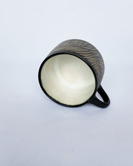 Mini Stripe Sgraffito Mug