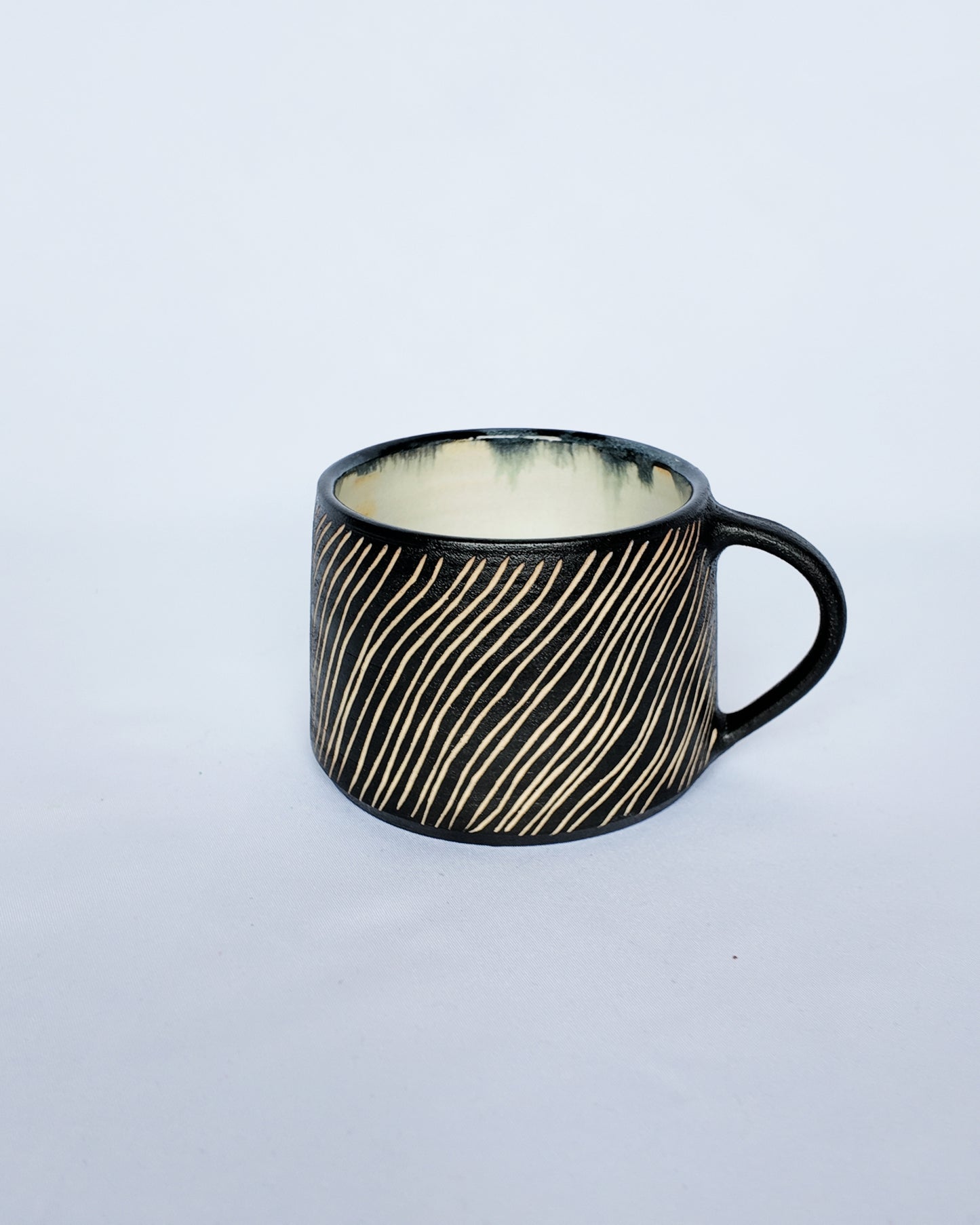 Stripy Sgraffito Mug