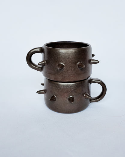 Dark Clay Spiky Mug