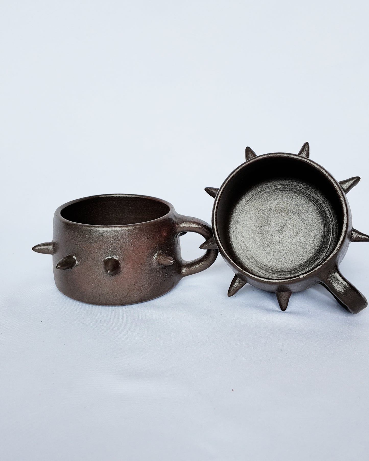 Dark Clay Spiky Mug