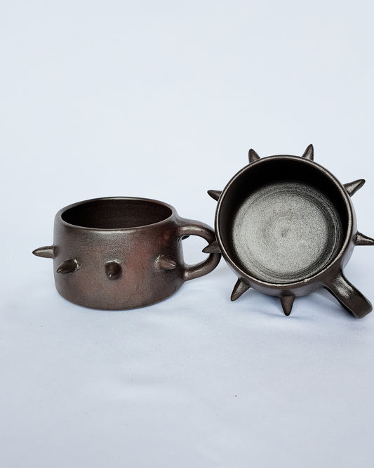 Dark Clay Spiky Mug