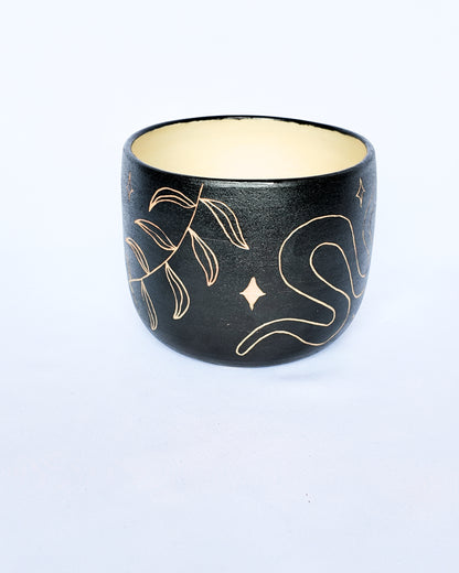 Sgraffito Planter - medium