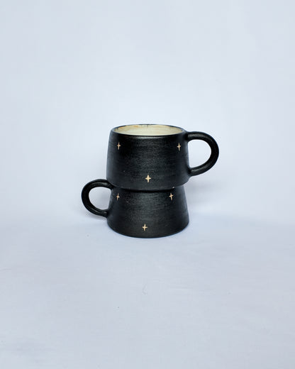Mini Star Sgraffito Mug