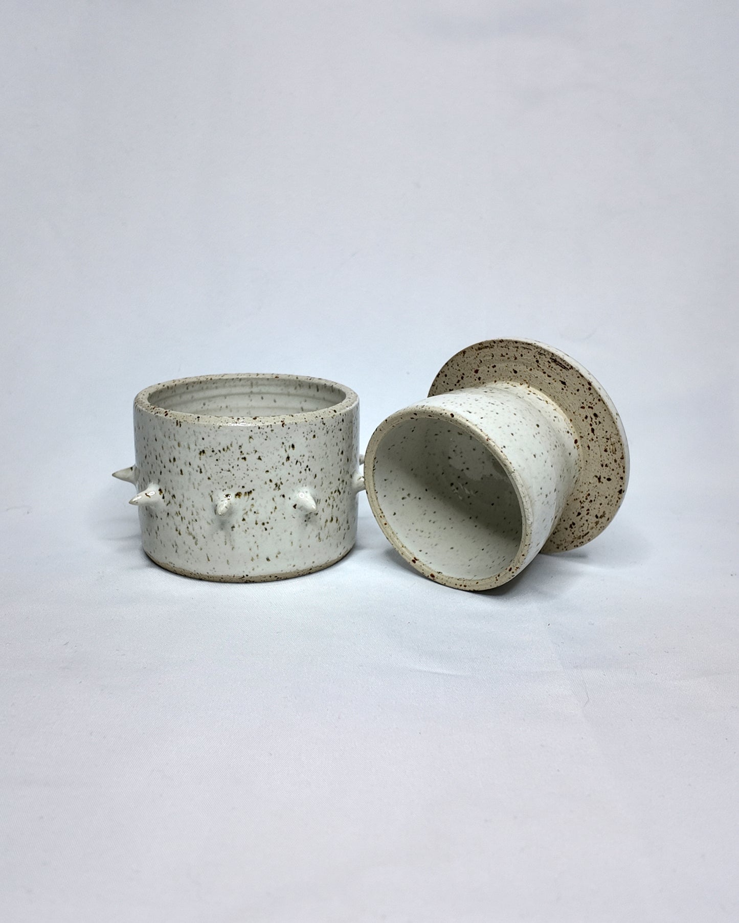 Speckled french butter crock (2nd)