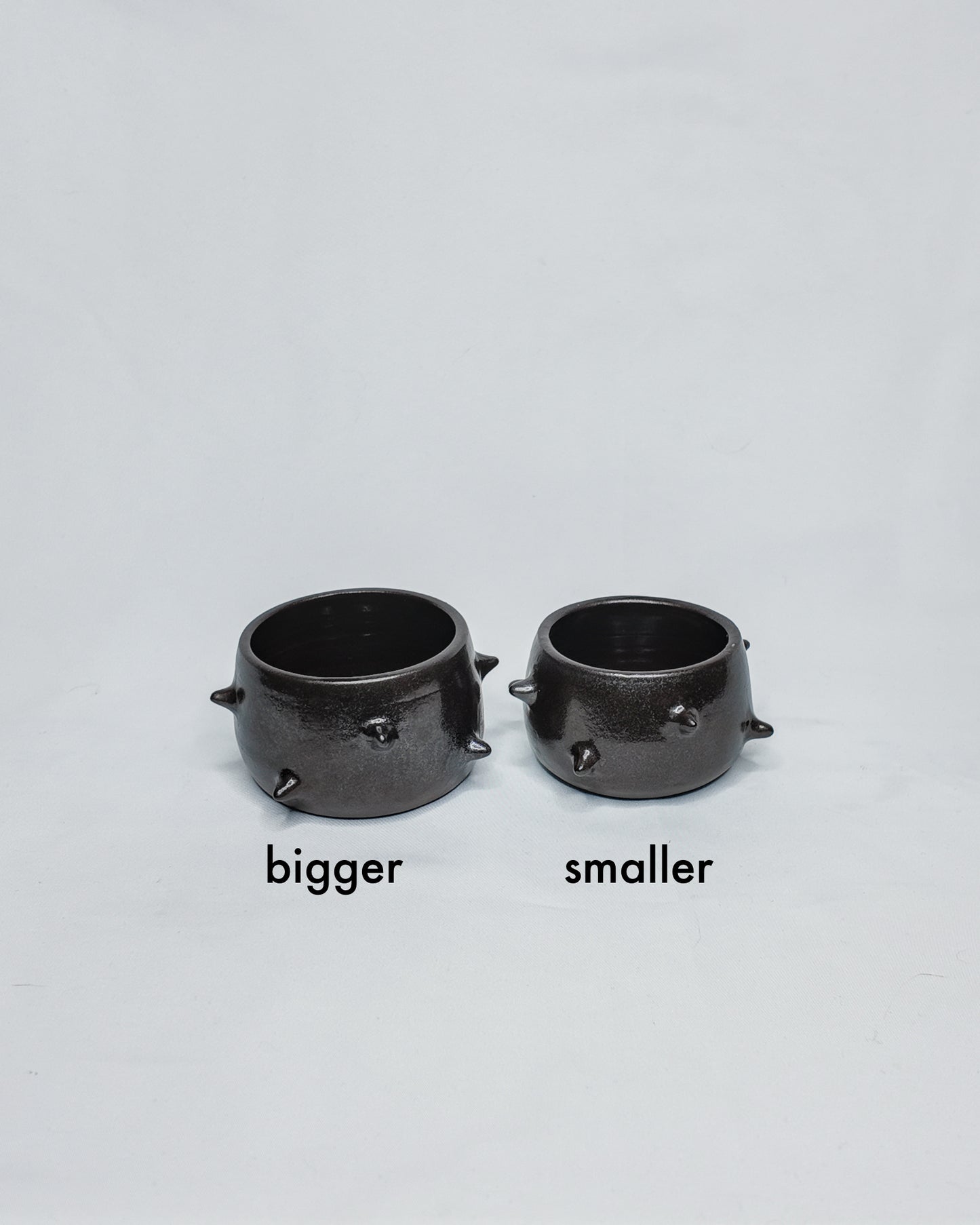 Spiky cup without handle