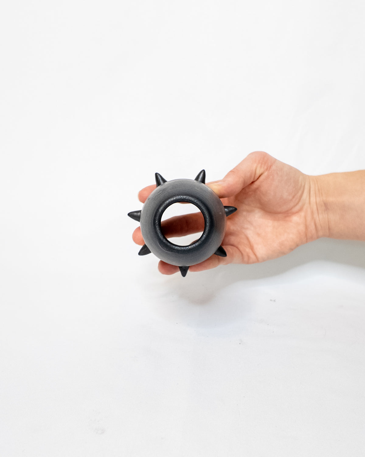 Black spiky matcha whisk holder