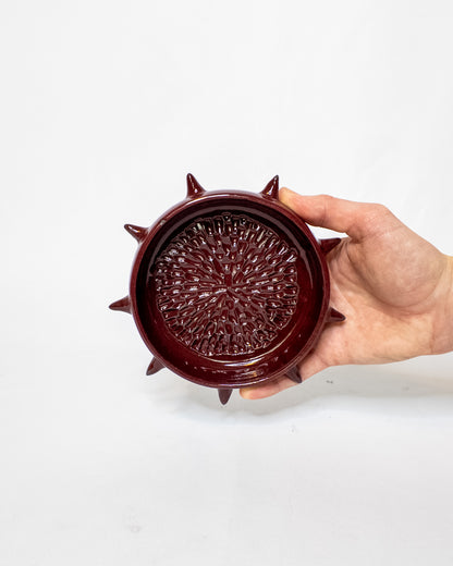 Red spiky garlic grater
