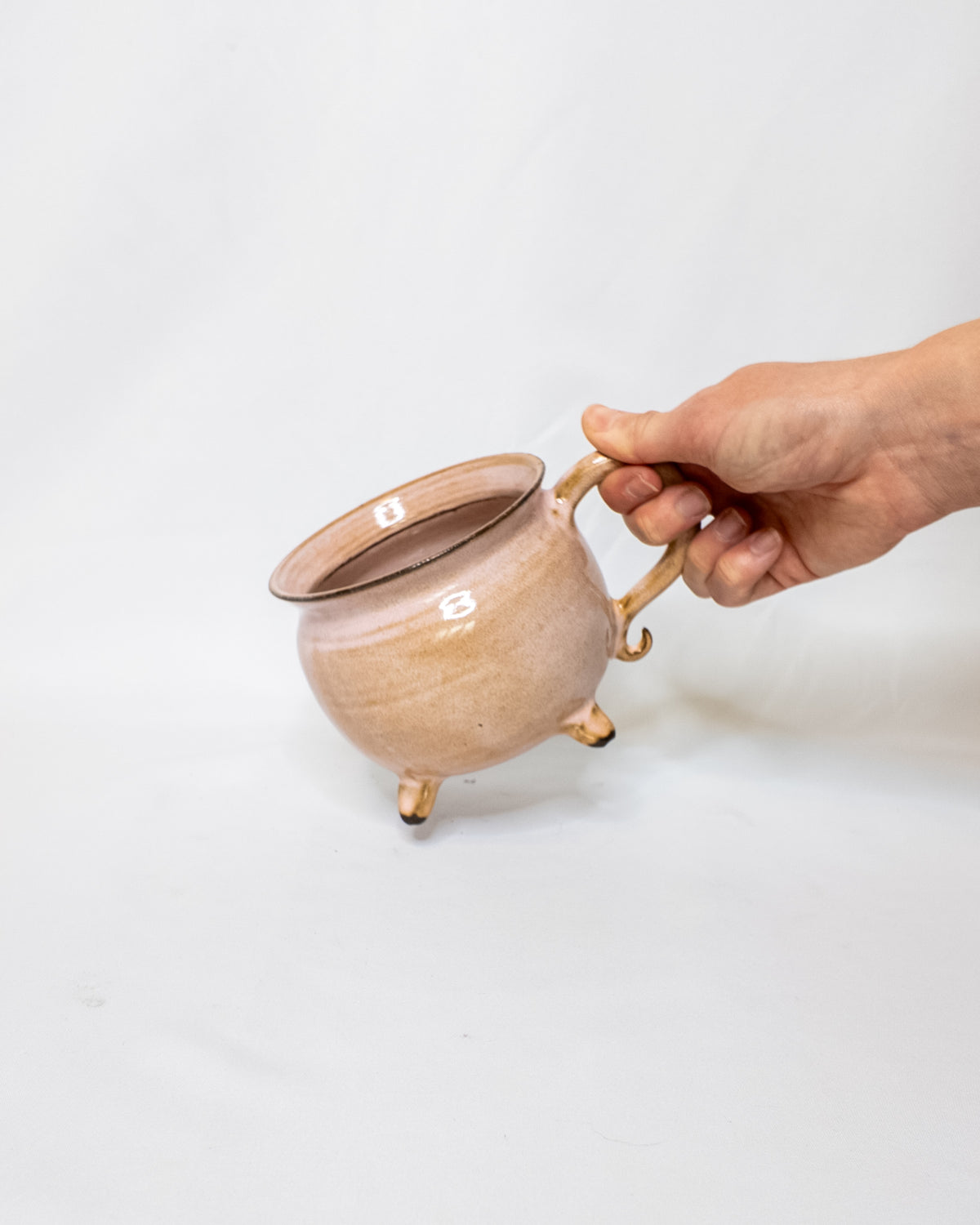 Pink cauldron mug