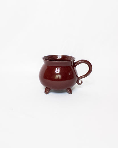 Red cauldron mug